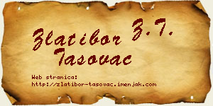 Zlatibor Tasovac vizit kartica